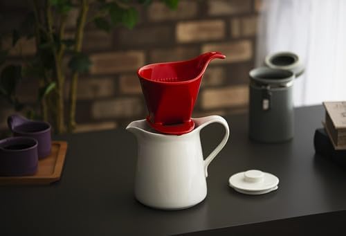 Zero Japan - Bee House Pour Over Coffee Dripper - Lead-Free & Cadmium-Free Ceramic Coffee Maker with Elegant Peek Hole, Drip Cone Brewer Coffee Gifts, Brewing Accessories - Black, Standard Size