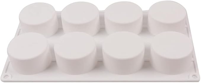 Silicone 11/8/6 Cavity Cylinder Shape Cake Mold For Baking Dessert Ice-Creams Mousse Mould Fondant Decorating Tools (8 Cavity)