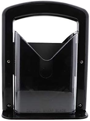 Slyce - Bagel Slicer, Bagel Cutter with Safety Shield and Safe Grip, Bagel Holder for Cutting Large and Small Bagels, Stainless Steel Blade (Black)
