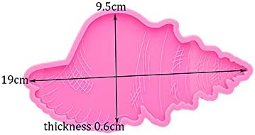 Shell Coaster Resin Mold Seashell Silicone Coaster Mold Epoxy Resin Molds for Making Cup Mats Agate Home Decoration Making Cup Mats Wine Glass Holder Home Decor DIY Craft Project