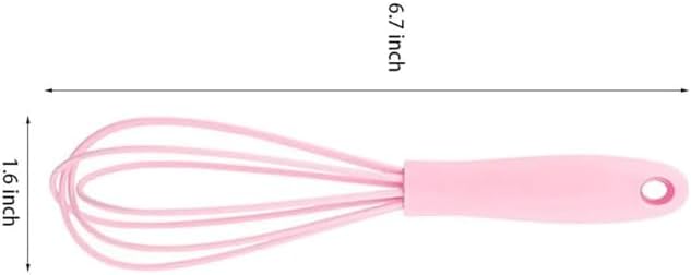 Whisk,6.7in Non Scratch Silicone Whisks,Balloon Egg Beater Perfect For Blending,Whisking,Beating,Frothing Stirring Set Of 12