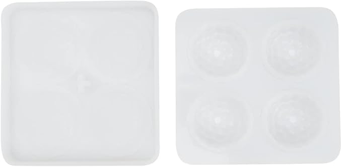 Pastry Tek 4 Cavities Fruit Silicone Mold, 1 Oven-Ready Berry Mold - Flexible, Freezable, White Silicone Lychee Berry Mold, Easy Release, For Baking - Restaurantware