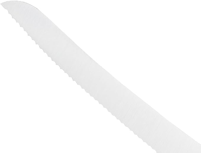 Mercer Culinary Praxis Curved Bread Wavy Edge Knife with Rosewood Handle, 10 Inch, Wood