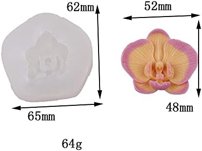 Cute Phalaenopsis Resin Mold Phalaenopsis Silicone Wave Spiral Candle Mold - Silicone Resin Casting Molds for Candle & Resin & Soap Craft Supplies