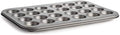 Cooking Light Carbon Steel Mini Muffin Pan Gray | Non-Stick | Heavy Duty | 24-Cup | Pack of 6