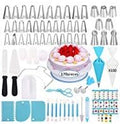 Cake Decorating Supplies Kit,310 PCS Baking Supplies Set with Icing Piping Tips & Russian Nozzles with Pattern Chart,Piping Bags,Mother’s Day Gift