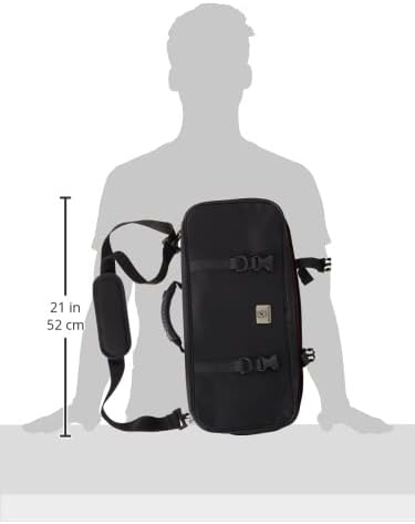 Mercer Culinary Double-Zip 17-Pocket Knife Case,Black