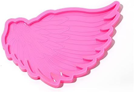 1 Pair Wings Coaster Resin Molds Wings Silicone Epoxy Casting Mold for Cup Mat Agate Coaster Mold DIY Unique Coaster Home Decoration