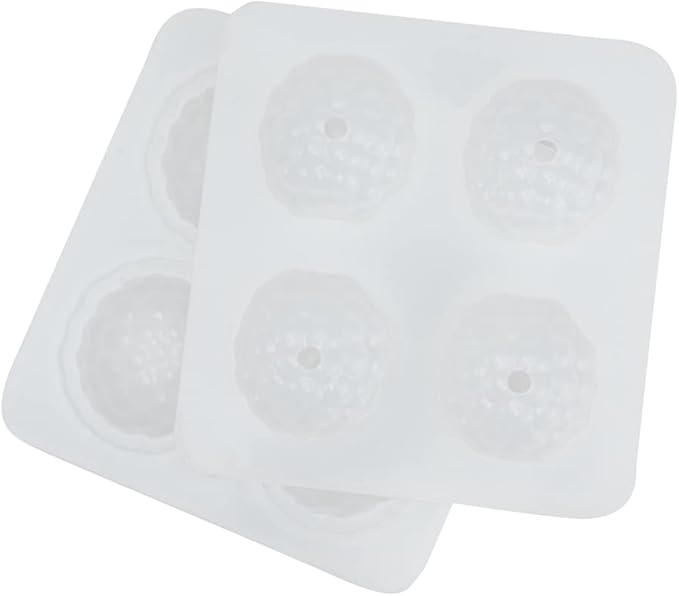 Pastry Tek 4 Cavities Fruit Silicone Mold, 1 Oven-Ready Berry Mold - Flexible, Freezable, White Silicone Lychee Berry Mold, Easy Release, For Baking - Restaurantware