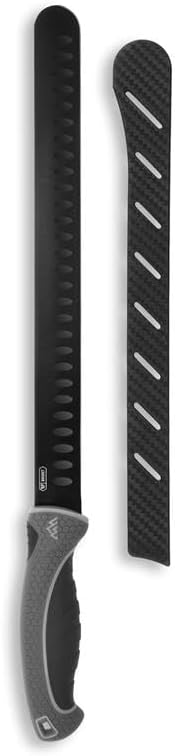 OUTDOOR EDGE ErgoMax Brisket Slicing Knife - Razor Sharp Blade, Premium Titanium-Coated Steel Blades, Ergonomic Handle, Multifunction Carving Knife for Meat Cutting