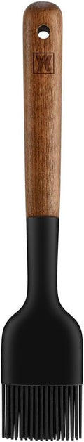 Silicone Cooking Brush with Wooden Handle: Pastry Brush, For Glazing Pastries and Basting Meats, Heat Resistant Cookware, Gentle Head & Bristle Design, BPA Free, Non-slip Grip