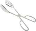 Food Tongs, Heavy Duty Stainless Steel Kitchen Tongs Salad Tongs 10 inch Heat Resistant Small Serving Tongs for Cooking, Grill, Pastry, Ice, Sandwich, Food Bread Dessert (Silver)