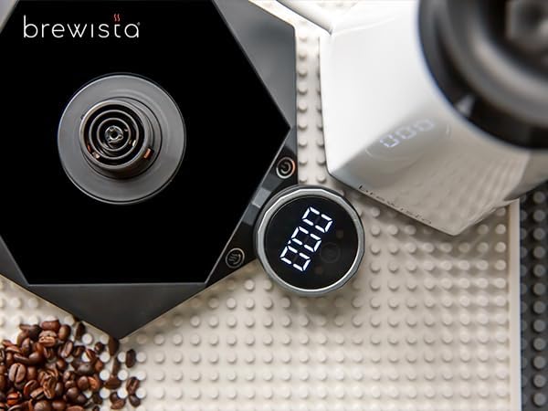 Brewista X Series Electric Gooseneck Kettle, Stainless Steel Water Boiler, Precise Digital Temperature Control, Fast Boiling, Keep Warm, Auto Shut-Off for Pour-Over Coffee & Tea, Home, 0.8L, Black