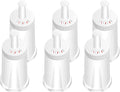 Filter - Replacement Water Filter Compatible with Breville Sage Claro Swiss For Oracle, Barista & Bambino - Compare to Part #BES008WHT0NUC1.Pack of 6（First use without adding coffee powder）