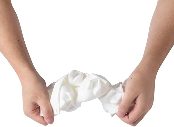 Pastry Tek 6 Cavities Chocolate Bunny Mold, 1 Oven-Ready Easter Candy Mold - Flexible, Freezable, White Silicone Bunny Pan, Easy Release, For Baking - Restaurantware