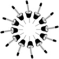 48 Pack Liquor Pour Spouts Set - Stainless Steel bottle spout and Liquor Pourers Dust Caps Covers