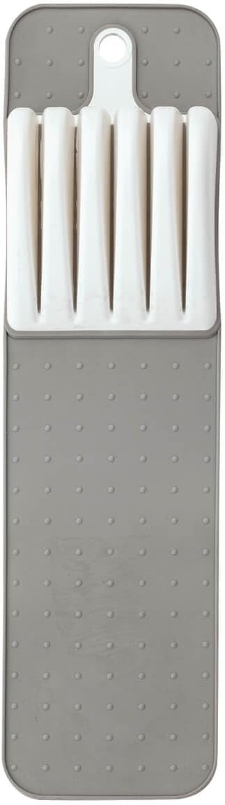 Fox Valley Traders In Drawer Knife Storage Mat, Crafted with BPA-Free Plastic and Silicone, Kitchen Gadgets - Measures 14 1/2" Long x 4" High, by Chef's Pride