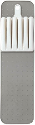 Fox Valley Traders In Drawer Knife Storage Mat, Crafted with BPA-Free Plastic and Silicone, Kitchen Gadgets - Measures 14 1/2" Long x 4" High, by Chef's Pride