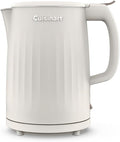 Cuisinart Soho 1-Liter Double Wall Electric Hot Water Kettle, Tea Kettle with Stainless Steel Interior, One Touch Operation to Boil Water for Tea, Hot Cocoa, or Instant Oatmeal, CK-10TR, Truffle