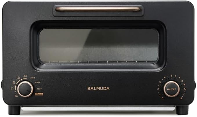 BALMUDA The Toaster Pro | Steam Oven Toaster | 6 Modes: Shokupan, Golden Toast, Pizza, Croissant, Oven, Salamander Grill | Precise Temperature Control | Compact Design | Black