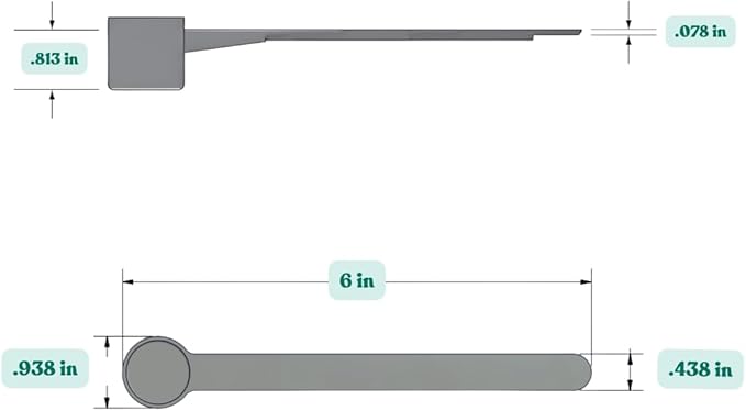 6.5 mL (6.5 CC) Long Handle Scoop for Measuring Coffee, Pet Food, Grains, Protein, Spices and Other Dry Goods (Pack of 100)