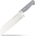 DURA LIVING 7-Inch Santoku Knife - Razor-Sharp High-Carbon Stainless Steel Blade, Forged Ergonomic Riveted Handle, Chef Knife for Chopping, Slicing & Dicing, Multipurpose Kitchen Knife, Home Chef