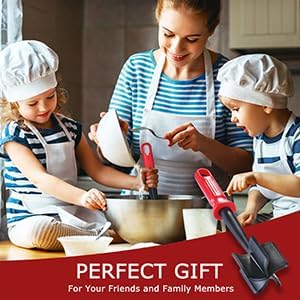 Meat Chopper, MONGSEW Heat Resistant Masher and Smasher for Meat and Hamburger, Ground Beef Smasher, Nylon Meat Spatula Chopper, Mix and Chop Kitchen Tool (Unique Double Colors)