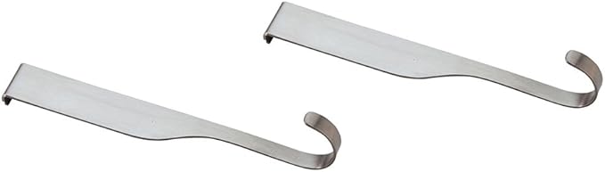 Mercer Culinary Single Hooks For Magnet Bar, Silver, 2 Pack
