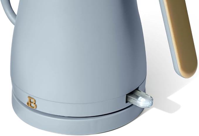 Beautiful 1L Electric Gooseneck Kettle, Precision Pour Spout, 1200W Fast Boil, Auto Shut-Off, Cordless, Stainless Steel, Tea & Coffee Maker with Ergonomic Handle, Matte Finish (Cornflower Blue)