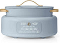 Beautiful 10-in-1 6Qt Electric Multi-Cooker with 7 Presets,Oven-Safe Pot & Lid,Sauté,Steam,Slow Cook,Slow Cooker,Simmer, Rice & Mor, Touch Display,Dishwasher Safe,Serves Up to 7(Cornflower Blue)