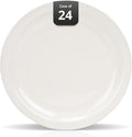 Stoneware Narrow Rim Commercial Grade Dinnerware America White, Plate 9 5/8", Case of 24