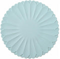 Heat-Resistant Silicone Trivet Mats, Non-Slip Hot Plate Holder for Kitchen Countertops & Dining Table, Reusable Pot Holder Pad with Secure Grip, Dishwasher Safe (Sea Sky Blue, Diameter: 30cm/11.81")