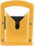 Slyce - Bagel Slicer, Bagel Cutter with Safety Shield and Safe Grip, Bagel Holder for Cutting Large and Small Bagels, Stainless Steel Blade (Yellow)