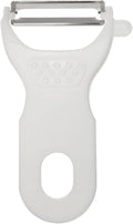 uxcell Vegetable Peeler Set, 4.5 Inch Stainless Steel Potato Peeler for Apple Fruits White