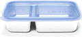 U Konserve Stainless Steel Rectangle Divided Food Storage Bento Box Container, Leak Proof Silicone Lid Dishwasher Safe - Plastic Free, (28oz Cosmic Blue)