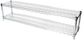 Shelving Inc. 14" d x 60" w Chrome Wire Shelving with 2 Tier Shelves, Weight Capacity 800lbs Per Shelf