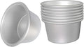 Pudding Cups Molds Individual Popover Pan Cupcake Muffin Baking Maker Aluminium 8 Pieces(3.74 x 2 x 2.87 Inch)