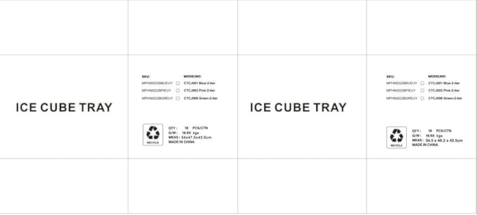 PHINOX Ice Cube Tray With Lid and Bin, Ice Trays for Freezer, Flexible Ice Cube Trays, Making 64 pcs Ice Cubes, Chilling Cocktail, Whiskey, Coffee, with 2 trays, Ice Container, Scoop&Cover, BPA Free