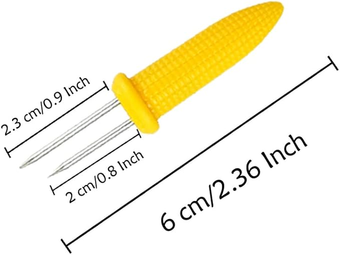 36 Pack Stainless Steel Corn Holders, Corn on The Grill & Cob Skewers, Home & BBQ Cooking Fork