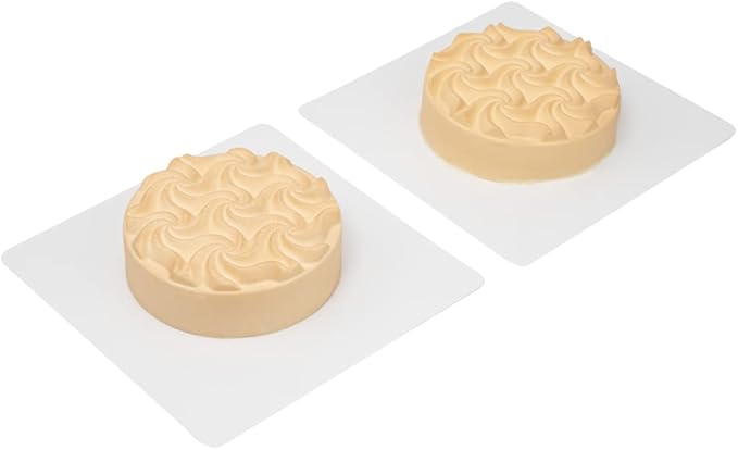 Restaurantware Pastry Tek 6.8 Inch Swirl Cake Pan 1 Oven-Ready Silicone Bundt Cake Pan - Flexible Freezable White Silicone Small Cake Mold Easy Release For Baking Desserts
