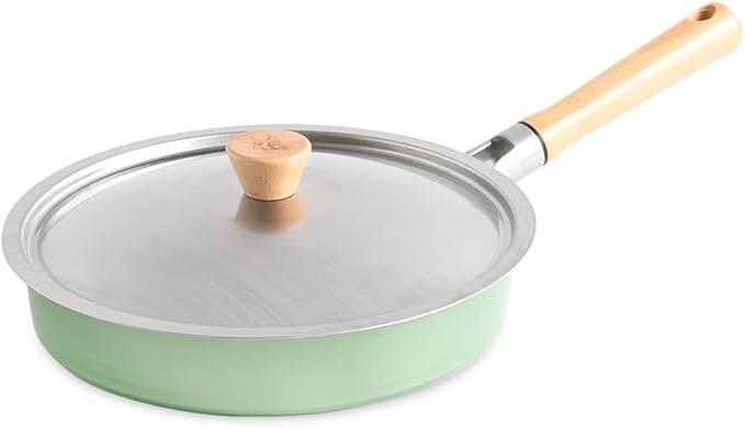 Nordic Ware Cardamom Ceramic Nonstick 10 Inch Fry Pan with Lid