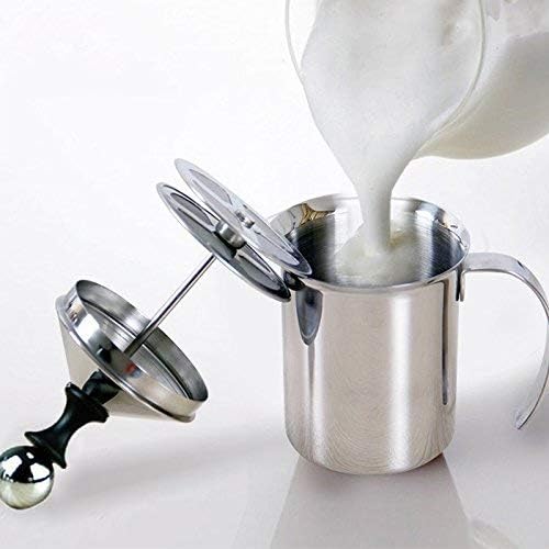 Milk Frother, Manual Frother 27oz/800ml Milk Frothing Pitchers Stainless Steel Coffee Milk Foamer Milk Creamer Frother Latte Cappuccino Foam Pitcher Manual Milk Creamer With Handle