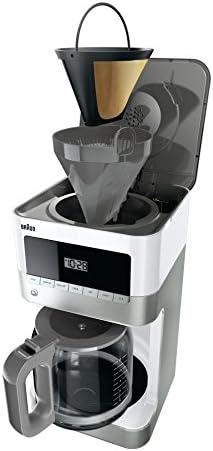 Braun KF6050WH BrewSense Drip Coffee Maker, White