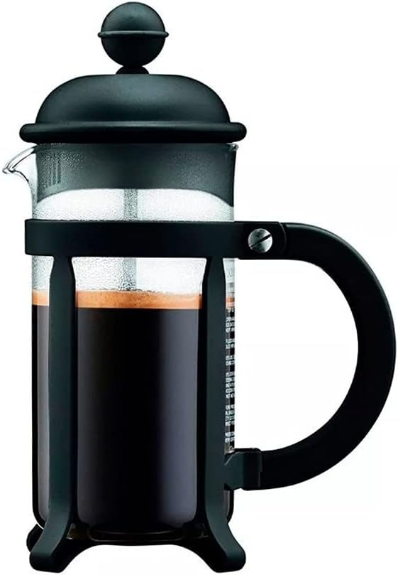 Bodum 34oz Java French Press Coffee Maker, High-Heat Borosilicate Glass, Black - Made in Portugal