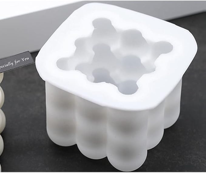 DIY 3D Candle Mold Handmade Aromatherapy Soy Wax Candle Silicone Mold Plaster Candles Mould UV Epoxy Resin Soap Molds (1 Big Cavity)