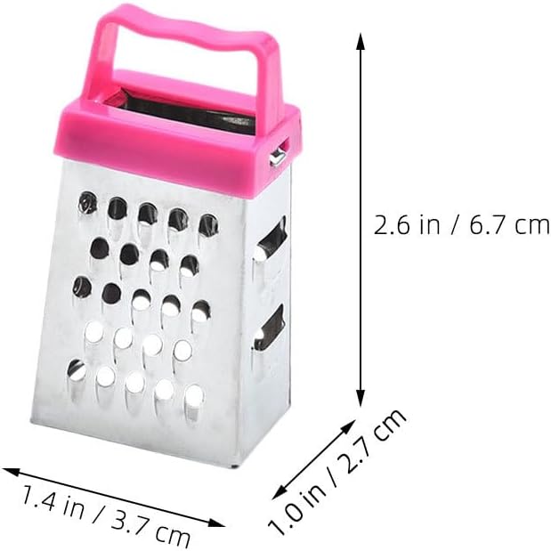 6Pcs Stainless Steel Mini Cheese Graters Kitchen Square Slicer Ginger Mini Zester Vegetable Grater Food Shredder 2.63X1.45X1.06Inch