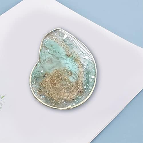 Shell Coaster Resin Mold Seashell Silicone Coaster Epoxy Resin Molds for Making Cup Mats Agate Coaster Mold Home Decoration Making Cup Mats Wine Glass Holder Home Decor DIY Craft Project