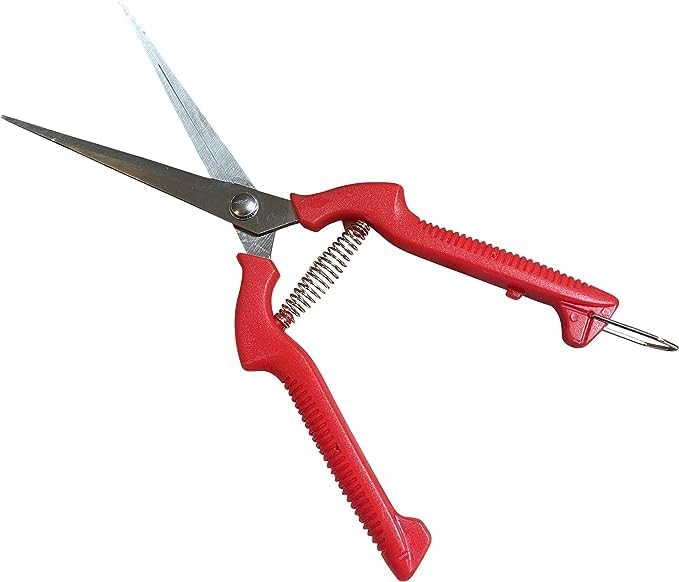 Garden Guru Extra Long Stainless Steel Pruner Pruning Shears Clippers Snips Sharp Bonsai Cutter Plant Trimming Scissors Straight Blade Garden Scissors Tool Great for Roses Flowers Herbs Fruits(2 Pack)