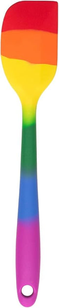 Cooking With Pride Non-Stick Mini Scraper Spatula, Heat-Safe Silicone With Iron Core, 8.5-Inch
