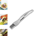 2024 New Shred Silk The Knife, Stainless Steel Chopped Green Onion Knife, Kitchen Vegetable Cutter Sharp Scallion Shredding Cutter Shred Knife Household Multifunctional Food Slicer Gadget